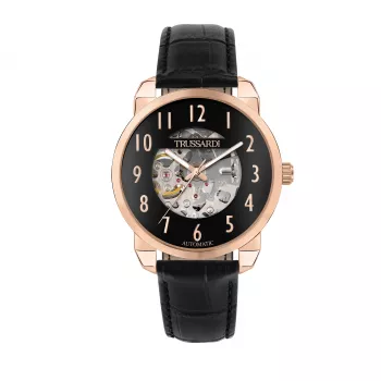 Trussardi miesten T-Evolution kvartsikello R2421154001 40 mm sininen kellotaulu ruostumaton teräs