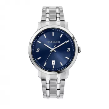 Trussardi miesten kello R2453147010 41 mm ruostumaton teräs sininen kellotaulu