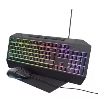 Trust GXT 791 näppäimistö- ja hiirisetti, USB, QWERTZ saksa, musta (25284)