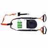 Tunturi 14TUSFU154 Suspension / Sling Trainer – säädettävät kehonpainohihnat ovikiinnikkeellä, musta/keltainen