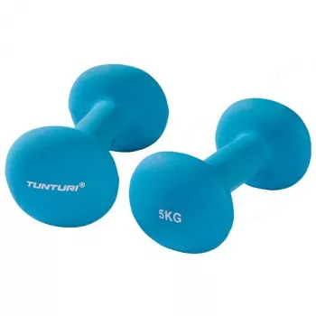 Tunturi neopreenikäsipainot 5 kg pari - sininen