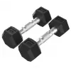 Tunturi Platinum Hex Rubber Dumbbell, 3kg, Pair