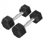 Tunturi Platinum Hex kumikäsipaino 4 kg pari - musta/hopea