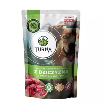 TURNA riistalihalla – märkäruoka koirille – 400g