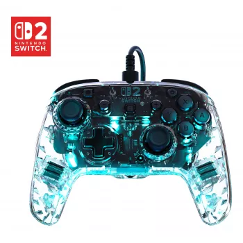 Turtle Beach Afterglow langallinen ohjain, yhteensopiva: Nintendo Switch 2, läpinäkyvä (TBC-8004-95)