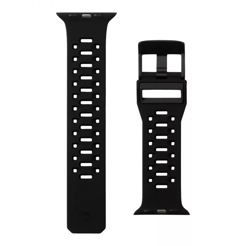UAG Scout silikoniranneke Apple Watch 49mm/45mm/44mm/42mm - musta