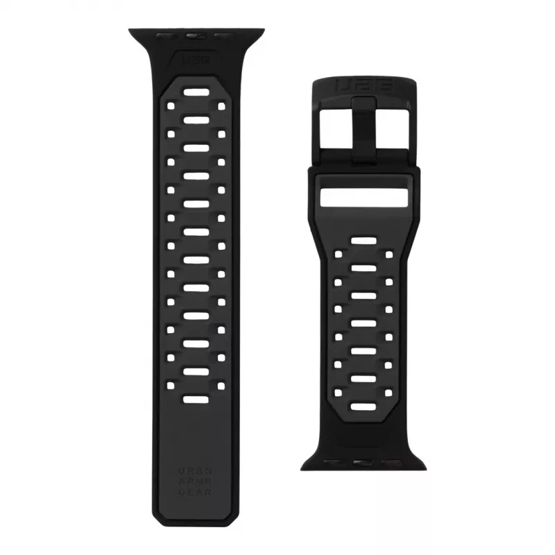 UAG Scout silikoniranneke Apple Watch 49mm/45mm/44mm/42mm - musta