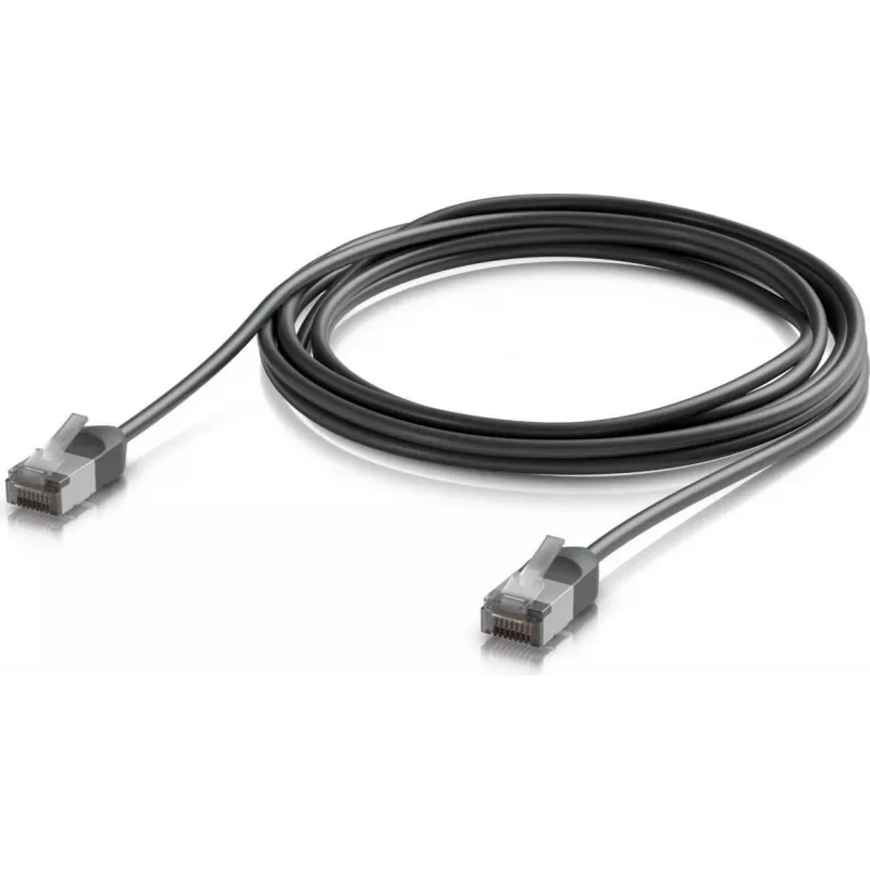 UBIQUITI UACC-CABLE-PATCH-OUTDOOR-C6A-3M-BK ultrahieno suojattu Cat6a-kaapeli ulkokäyttöön (3 m, musta)