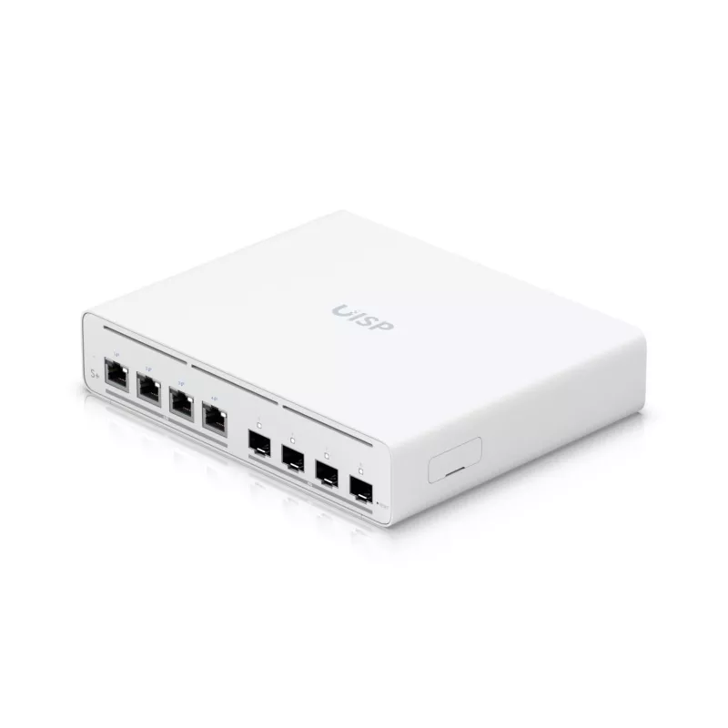 Ubiquiti UISP-S-PLUS-EU 8-porttinen 2,5GbE PoE++ -kytkin 10G SFP+ uplinkillä, 200W budjetti