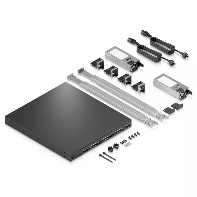 Ubiquiti UniFi EAV-Fiber 22-porttinen täysin hallittava Layer 3 10G/100G kokoamiskytkin