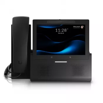 Ubiquiti UniFi Talk UTP-G3-Touch-Enterprise VoIP-kosketusnäyttöpöytäpuhelin, musta, Wi-Fi