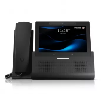 Ubiquiti UniFi Talk UTP-G3-Touch-Enterprise VoIP-kosketusnäyttöpöytäpuhelin, musta, Wi-Fi