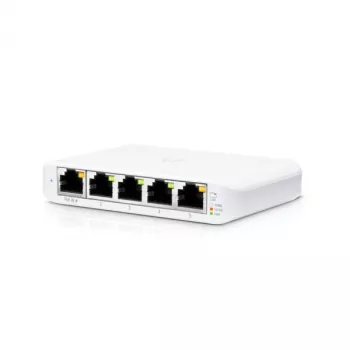 Ubiquiti UniFi USW Flex Mini 5-porttinen hallittava Gigabit PoE-kytkin valkoinen