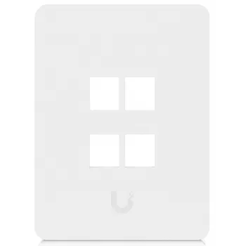 Ubiquiti Universal Keystone -seinälevy 4-porttinen pystysuora – siisti, mukautettava viimeistely (UACC-WP-KEYSTONE-V-4P)