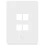 Ubiquiti Universal Keystone -seinälevy 4-porttinen pystysuora – siisti, mukautettava viimeistely (UACC-WP-KEYSTONE-V-4P)