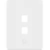 Ubiquiti Universal Keystone seinälevy Clean, mukautuva pinta, 2-porttinen pystysuora (UACC-WP-KEYSTONE-V-2P)