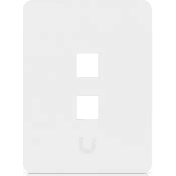 Ubiquiti Universal Keystone seinälevy Clean, mukautuva pinta, 2-porttinen pystysuora (UACC-WP-KEYSTONE-V-2P)