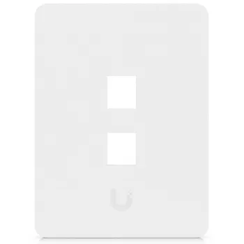 Ubiquiti Universal Keystone seinälevy Clean, mukautuva pinta, 2-porttinen pystysuora (UACC-WP-KEYSTONE-V-2P)