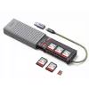UGREEN 2-in-1 USB 3.0 SD/microSD -kortinlukija säilytyskotelolla, harmaa