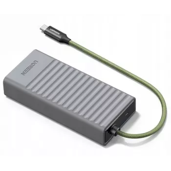 UGREEN 2-in-1 USB 3.0 SD/microSD -kortinlukija säilytyskotelolla, harmaa