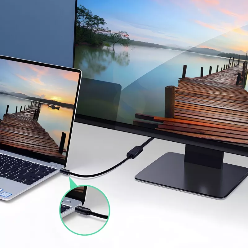 UGREEN 20134-20134 Micro-HDMI-uros HDMI-naaras-adapteri - musta