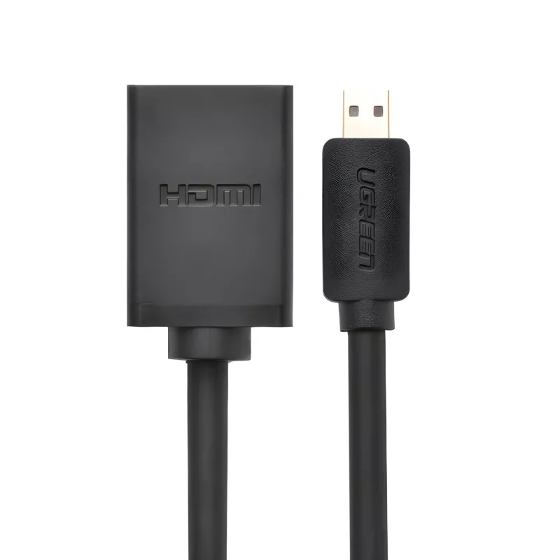 UGREEN 20134-20134 Micro-HDMI-uros HDMI-naaras-adapteri - musta
