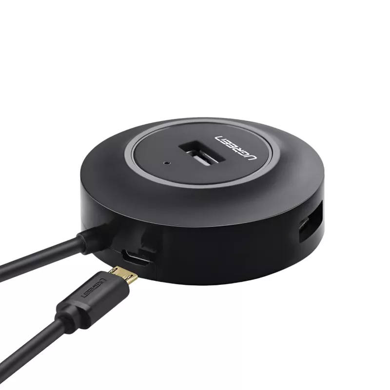 UGREEN 4-in-1 USB 2.0 -keskitin (20777) - musta
