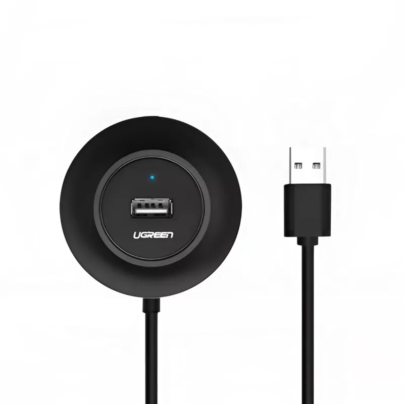 UGREEN 4-in-1 USB 2.0 -keskitin (20777) - musta