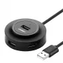 UGREEN 4-in-1 USB 2.0 -keskitin (20777) - musta