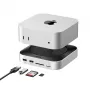 UGREEN 65487 USB-C 11-in-1 -telakointiasema Mac Mini M4/M4 Pro -laitteelle M.2-SSD-paikalla, Space Grey
