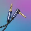 UGREEN kulmikas AUX-kaapeli 2 x Mini Jack 3,5 mm 1,5m sininen (AV112)