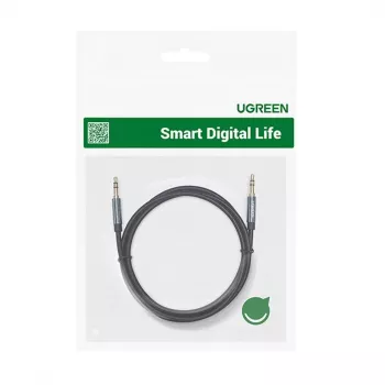 UGREEN AUX-äänikaapeli 3,5 mm kulmaliitin 2 m sininen (AV112)