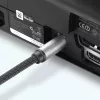 Ugreen AV108 10540 digitaalinen optinen audiokaapeli Toslink/SPDIF 2 m harmaa