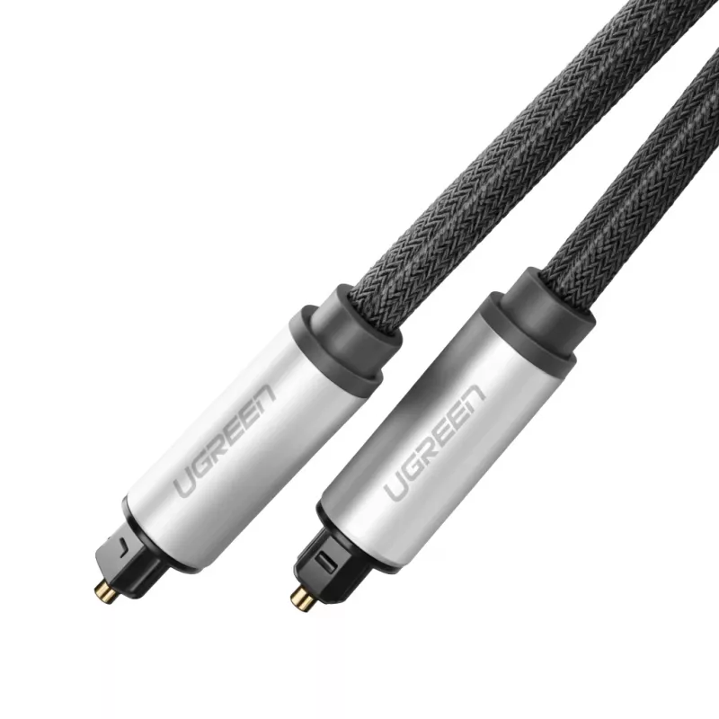 Ugreen AV108 10540 digitaalinen optinen audiokaapeli Toslink/SPDIF 2 m harmaa