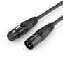 UGREEN AV130 XLR-kaapeli naaras-XLR uros mikrofonikaapeli - 3 m (musta)