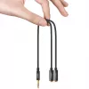 UGREEN AV134 3,5mm audio Y-jakokaapeli 20cm valkoinen