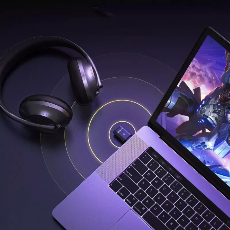 UGREEN BT501 USB-C Bluetooth 5.3 -äänisovitin aptX-lähettimellä - musta