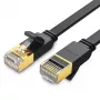UGREEN Cat 7 STP Ethernet-verkkokaapeli 10m musta litteä RJ45 LAN 10 Gbps