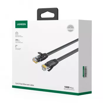 UGREEN Cat6 UTP Ethernet-patchkaapeli RJ45, 15 m, musta
