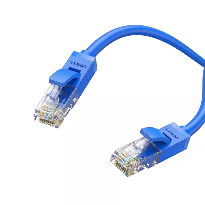 UGREEN Cat6 UTP litteä Ethernet-kaapeli 1 m sininen - 10Gbps 250MHz RJ45 verkkokaapeli