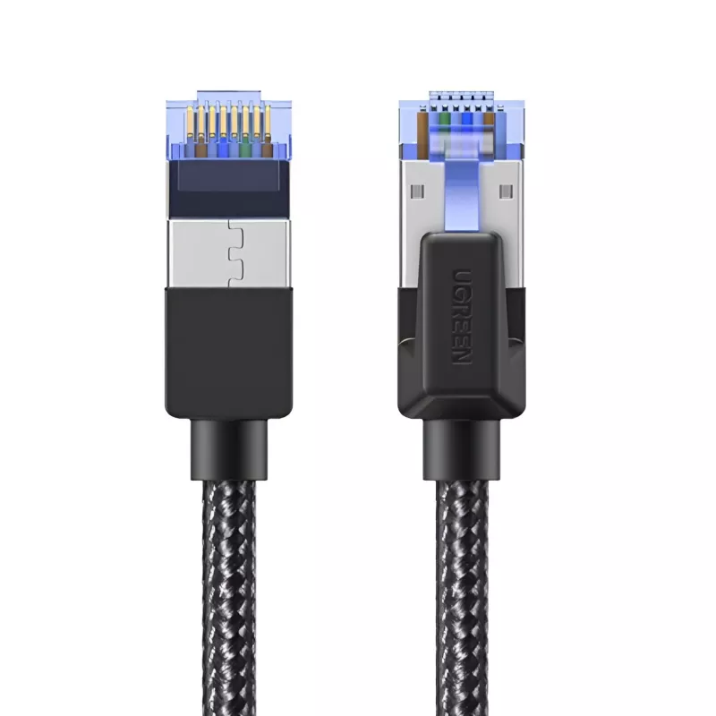 UGREEN Cat8 nailonsukka Ethernet-kaapeli - 40Gbps modulaarisilla liittimillä - 5m