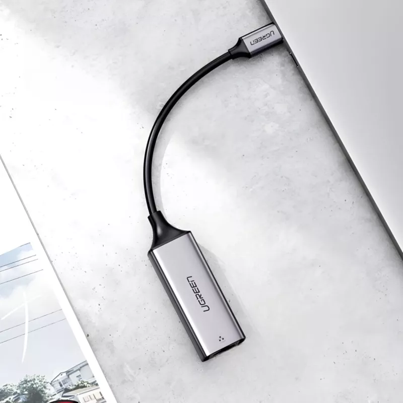 UGREEN CM199-50737 Type-C – Gigabit Ethernet -adapteri - hopea