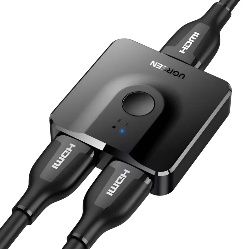 UGREEN CM217-50966 2-in-1 kaksisuuntainen 4K HDMI-kytkin - musta