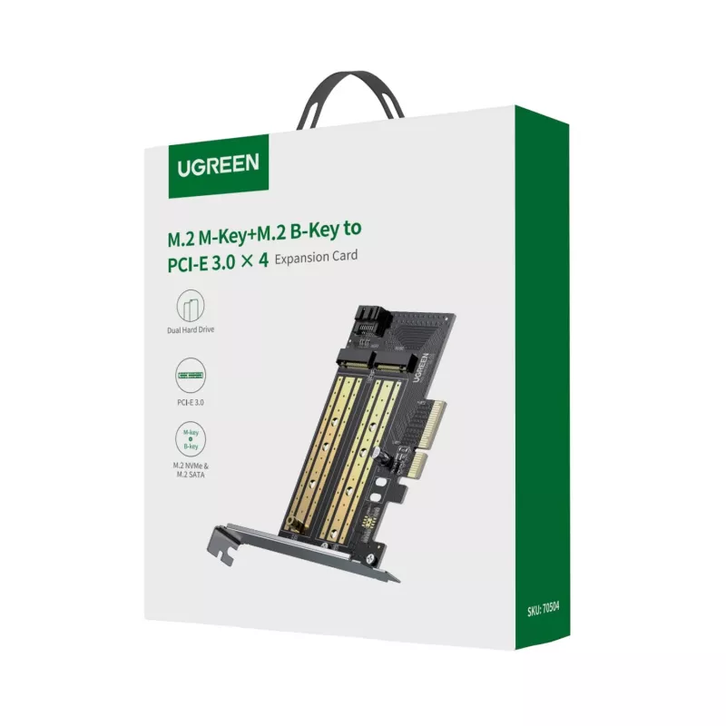UGREEN CM302 M.2 NVMe PCIe 3.0 x4 -adapterikortti