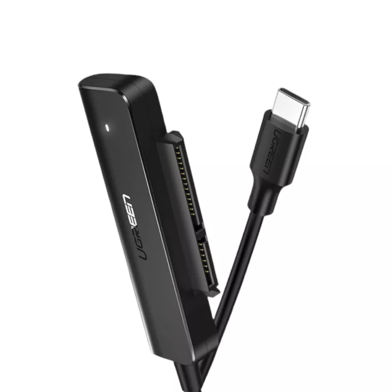 UGREEN CM321 USB-C - 2,5 tuuman SATA HDD/SSD -muunninkaapeli 5 Gbps musta