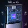 UGREEN CM400-90264 M.2 NVMe/SATA SSD-kotelo 10Gbps USB-C 3.2 Gen 2 työkaluton alumiini hopea