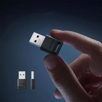 UGREEN CM591 USB-A Bluetooth 5.3 -adapteri - musta