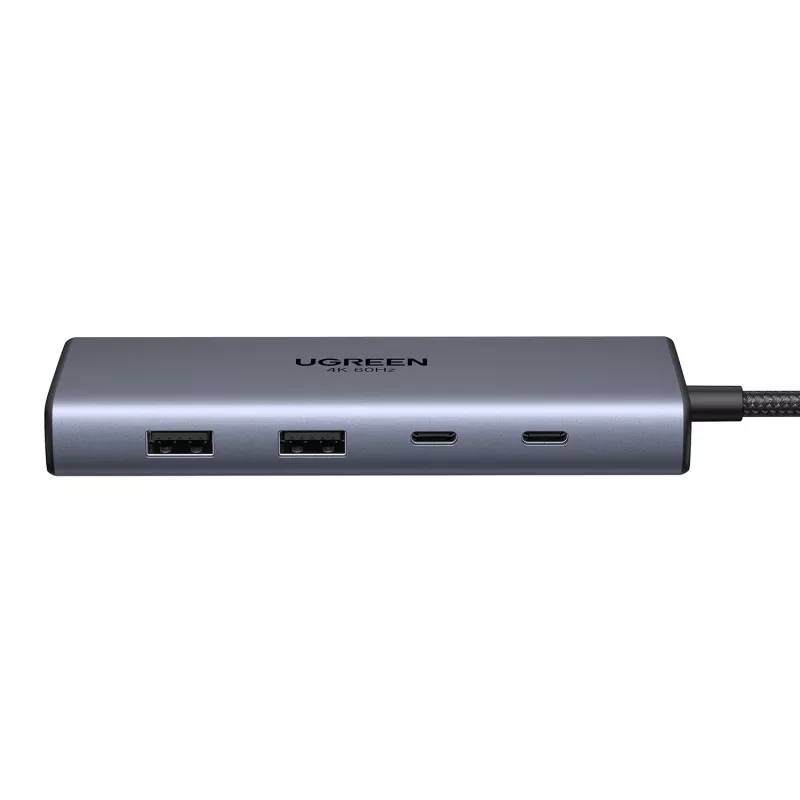 Ugreen CM639 USB-C 10-in-1 -keskitin 2x HDMI, 2x USB, RJ45, SD/TF, PD 100W