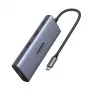 Ugreen CM639 USB-C 10-in-1 -keskitin 2x HDMI, 2x USB, RJ45, SD/TF, PD 100W