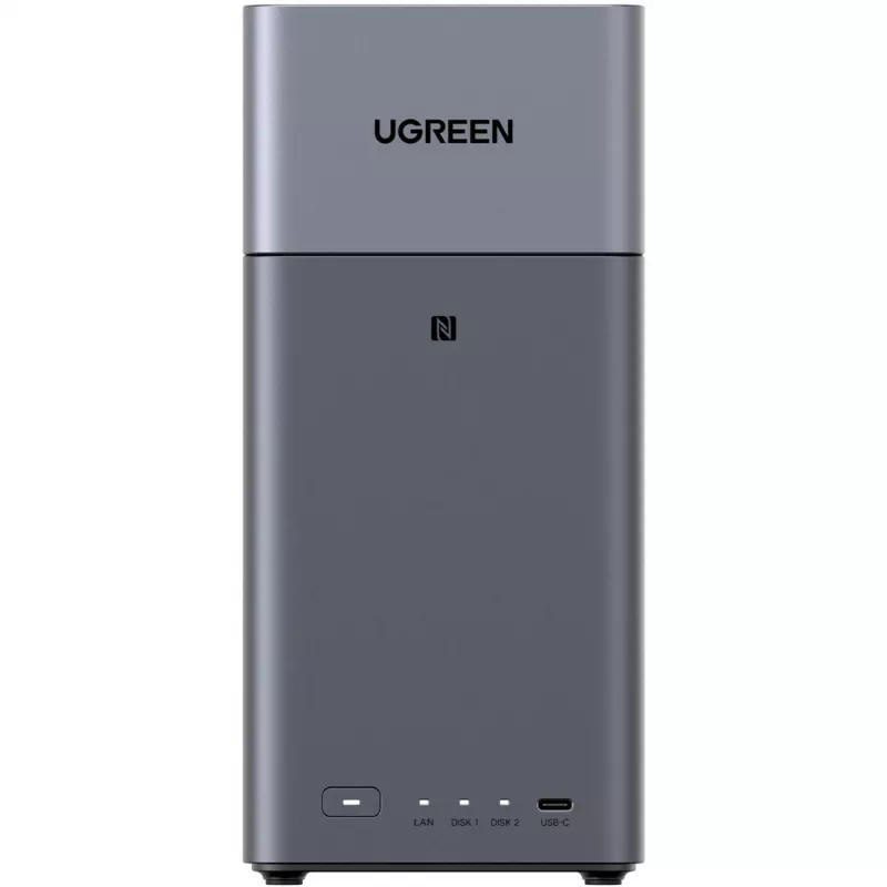 UGREEN DH2300 + 2x 6 TB Seagate IronWolf HDD -paketti (musta)